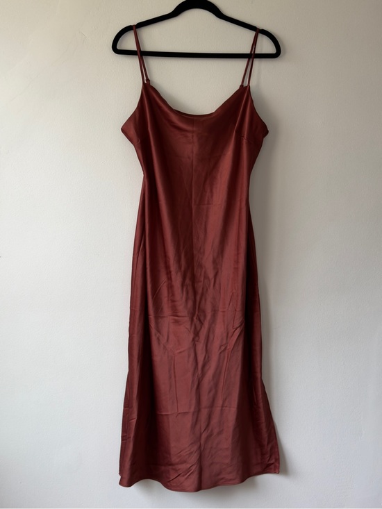 Express Dresses & Skirts - Express Satin Slip Dress in Rust